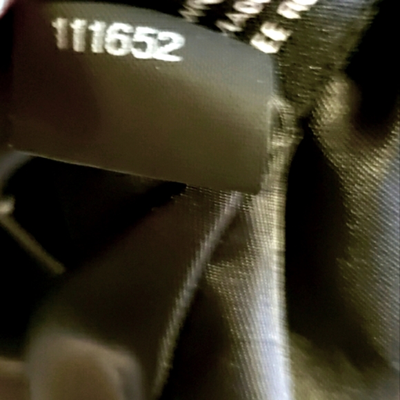 Jones New York Leather Dress Jacket Stretch Material Inside Arm Lined Woman Med - Picture 15 of 15